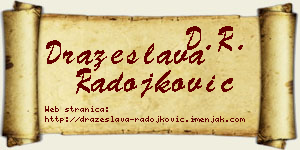 Dražeslava Radojković vizit kartica